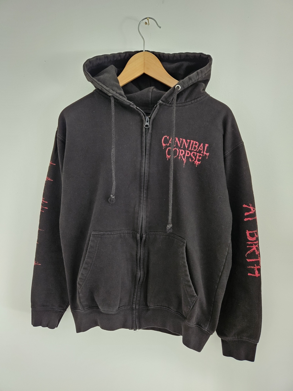 Cannibal Corpse Butchered At Birth Hoodie Mens Medium Death Metal Band
